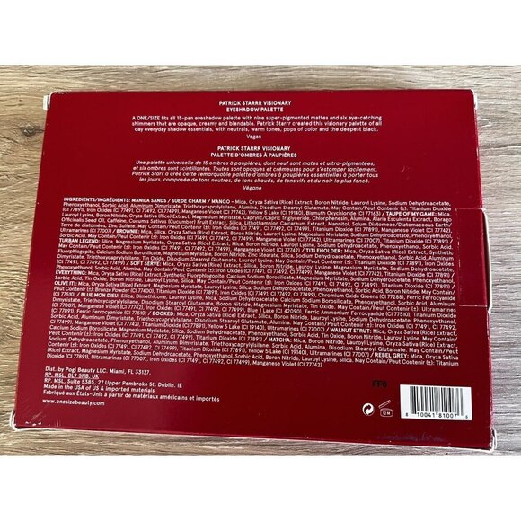 One Size By Patrick Starrr Visionary Palette 15 Pan shades pigment blendable - Picture 4 of 6